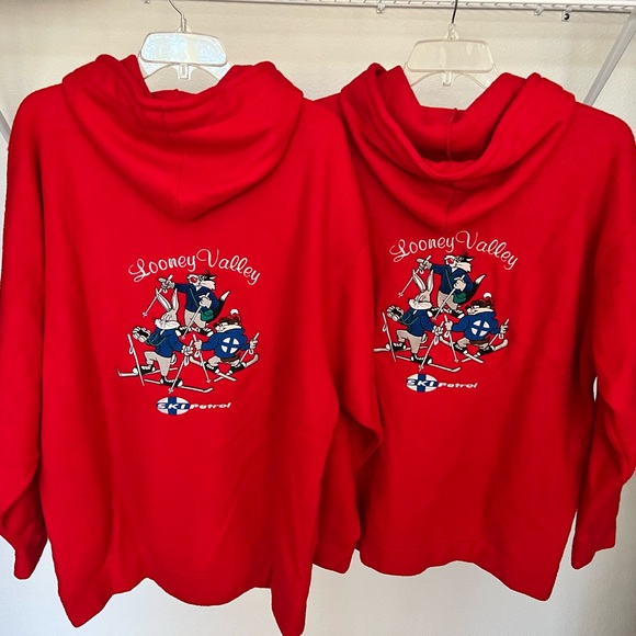 ACME Looney Tunes Quarter-zip Fleece Ski Hoodie, Unisex L, Red - Picture 11 of 12